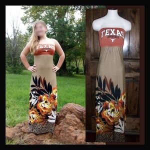 Texas Longhorns one-of-a-kind gameday maxi dress